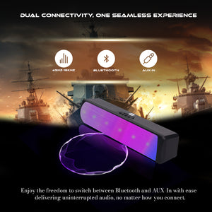 AQVIN Q120 RGB Gaming Speaker – Desktop PC Speaker with Bluetooth