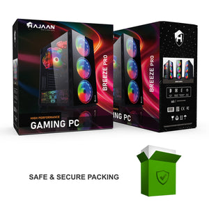HAJAAN BREEZE PRO Gaming PC Desktop Tower 32GB DDR4 RAM, 1TB SSD, Wifi, Windows 11 Pro