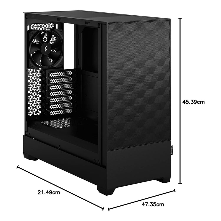 FRACTAL DESIGN Pop Air Black ATX High-Airflow Solid Panel Mid Tower Computer Case - (FD-C-POA1A-01)