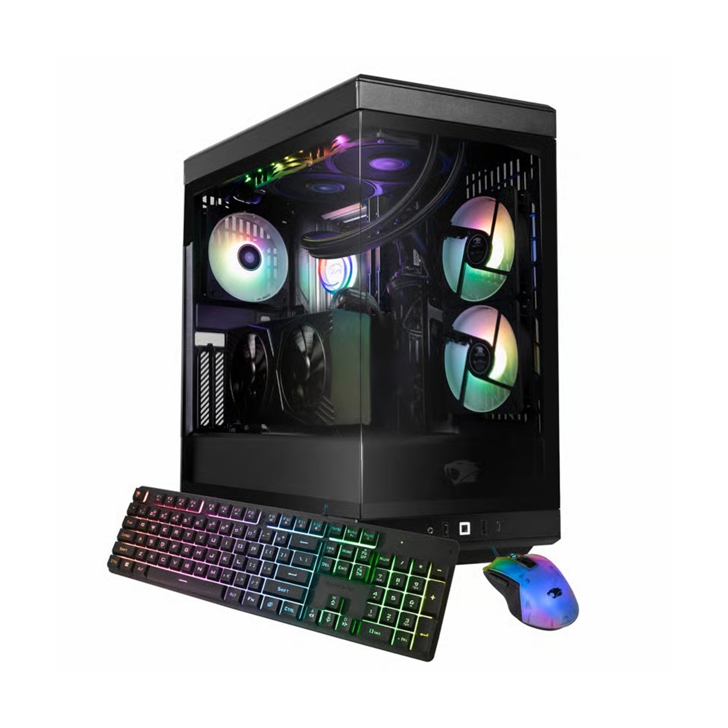 iBUYPOWER System Liquid Cooler PC - Intel Core - Ultra 7 Processor 265F Up to 5.3GHz CPU, 32GB DDR5 RAM, 1TB M.2 NVMe SSD, NVIDIA GeForce RTX 5070-12GB, Windows 11 Home - (Y40BI7N5701)