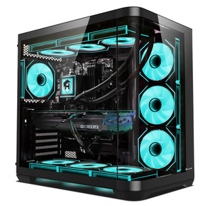 HAJAAN PhantomX Liquid Cooling Gaming PC - Intel Core i9 - 12th Gen Up to 5.2 GHz Processor, GeForce RTX 5060/ 5070 Graphics Card, 32GB - 64GB DDR4 RAM, 2TB NVMe SSD, Windows 11 Pro - New