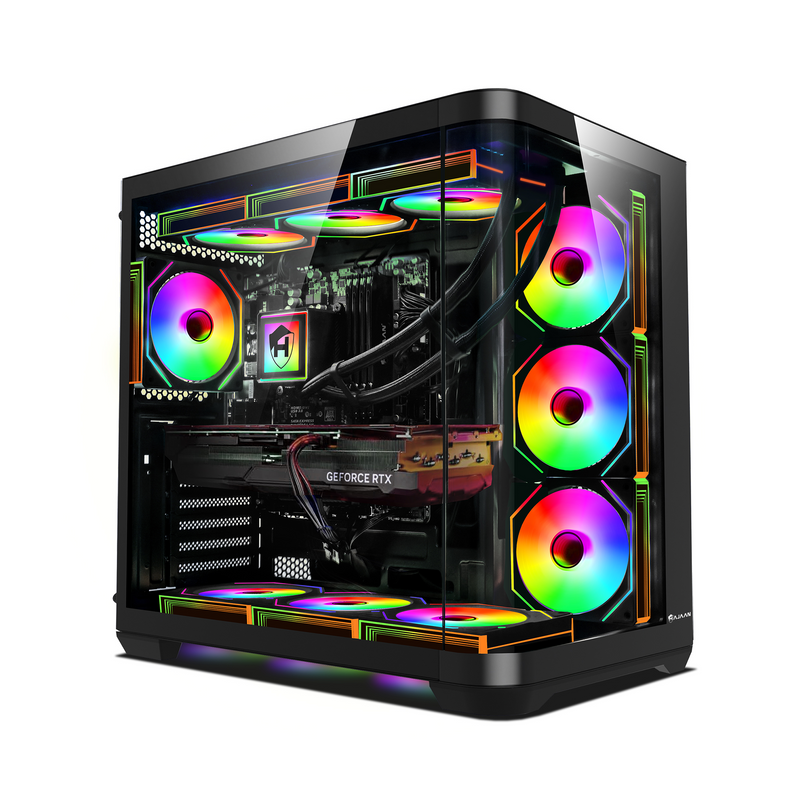 HAJAAN PhantomX Liquid Cooling Gaming PC - Intel Core i9 - 12th Gen Up to 5.2 GHz Processor, GeForce RTX 5060/ 5070 Graphics Card, 32GB - 64GB DDR4 RAM, 2TB NVMe SSD, Windows 11 Pro - New