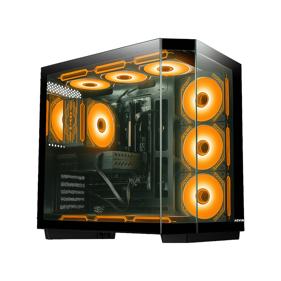 AQVIN Ignite Gaming PC, Intel Core i5 / i7 Processor, 16GB DDR4 RAM, 1TB NVMe SSD, GeForce RTX 3050 / 5050 Graphics Card, Gaming Keyboard and Mouse, Windows 11 Pro - New