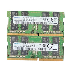 Samsung 32GB (2x16GB) 2666MHz RAM - 260-Pin SODIMM, PC4-2666V - Memory Module for Laptop/ Computers