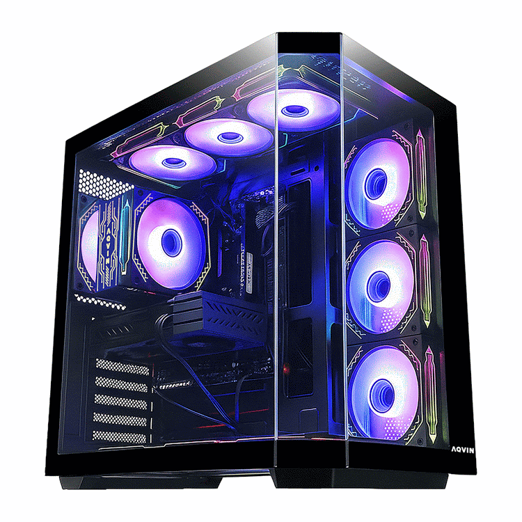 AQVIN Ignite Gaming PC, Intel Core i5 / i7 Processor, 16GB DDR4 RAM, 1TB NVMe SSD, GeForce RTX 3050 / 5050 Graphics Card, Gaming Keyboard and Mouse, Windows 11 Pro - New