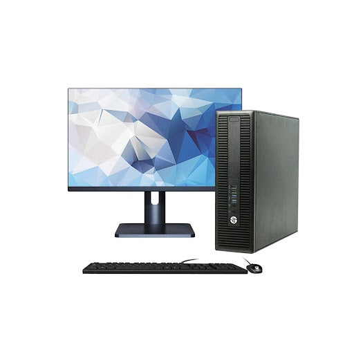 HP ProDesk SFF Desktop Computer with 24 - 27 inch Flat Screen Monitor - Intel Core i7-4770 Processor 3.40 GHz |8GB - 16GB DDR3 RAM| 256GB - 512GB SSD| Windows 10 Professional WIFI