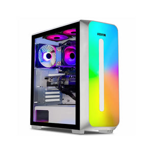 AQVIN Gaming PC Desktop Computer Tower, Intel Core i7 up to 4.60 GHz, 32GB DDR4 RAM, 1TB - 2TB SSD, RTX 3050, 3060, 5060 Graphics card, Windows 11 Pro, WIFI - RGB Keyboard and Mouse