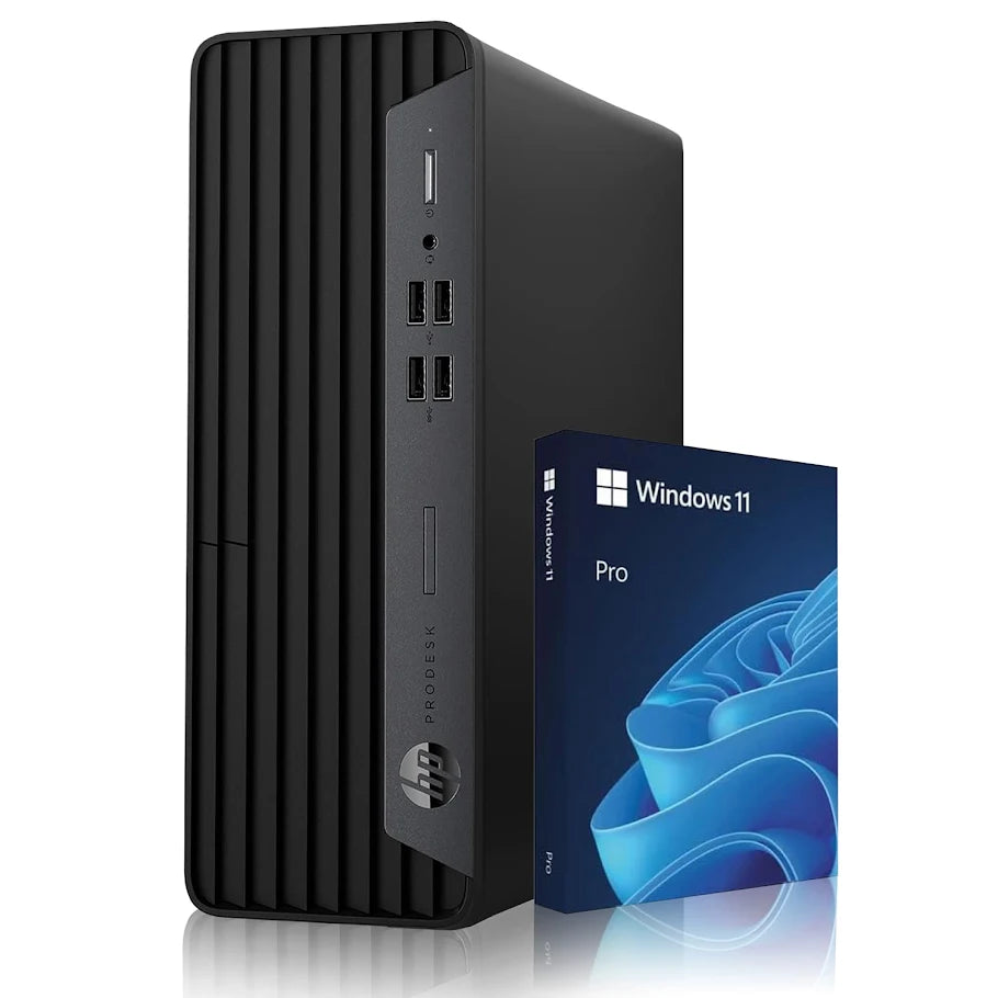 HP ProDesk 400 G7 SFF Business Desktop With 24/27-Inch FHD Monitor | Intel Core i5/ i7 Processor | 16GB DDR4 RAM | 256GB - 512GB SSD | WINDOWS 11 PRO - Refurbished